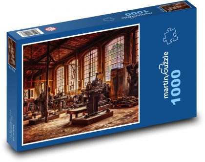 Opuštěná továrna - Puzzle 1000 dílků, rozměr 60x46 cm