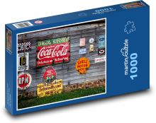 Retro reklamy Puzzle 1000 dílků - 60 x 46 cm