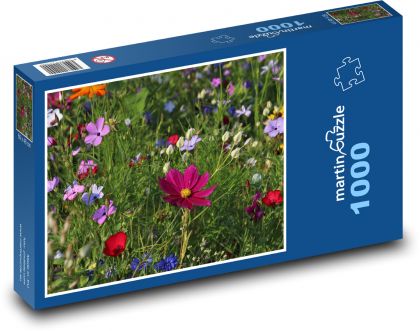 Kwitnąca łąka - Puzzle 1000 elementów, rozmiar 60x46 cm