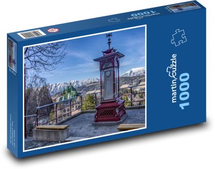 Meteorologické stanice v horách - Puzzle 1000 dielikov, rozmer 60x46 cm