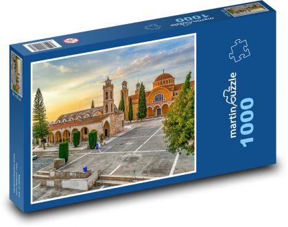 Kostel, architektura - Puzzle 1000 dílků, rozměr 60x46 cm