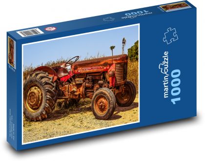 Starý traktor - Puzzle 1000 dílků, rozměr 60x46 cm