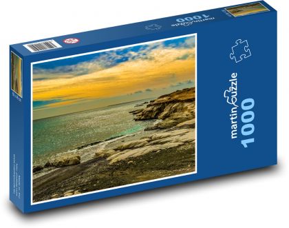 Slnko nad morom - Puzzle 1000 dielikov, rozmer 60x46 cm