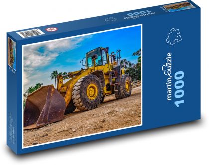 Buldozér - bager - Puzzle 1000 dielikov, rozmer 60x46 cm