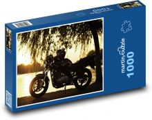 Sunset with Suzuki Motorbike Puzzle 1000 pieces - 60 x 46 cm