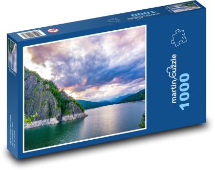 Jezero, příroda - Puzzle 1000 dílků, rozměr 60x46 cm