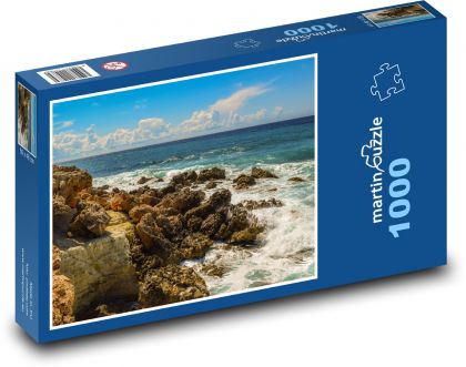 Pobrežie šľahané príbojom - Puzzle 1000 dielikov, rozmer 60x46 cm