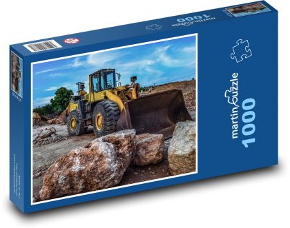 Machine - bulldozer - Puzzle 1000 pieces, size 60x46 cm 
