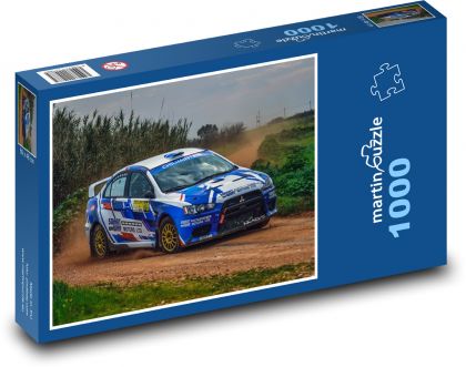 Rally - Mitsubishi - Puzzle 1000 dílků, rozměr 60x46 cm