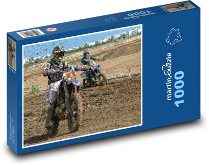 Motocross, motorcycles, mud - Puzzle 1000 pieces, size 60x46 cm 