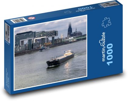Německo - řeka Rýn - Puzzle 1000 dílků, rozměr 60x46 cm