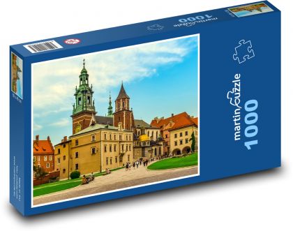 Zamek Królewski na Wawelu, Kraków, Polska - Puzzle 1000 elementów, rozmiar 60x46 cm