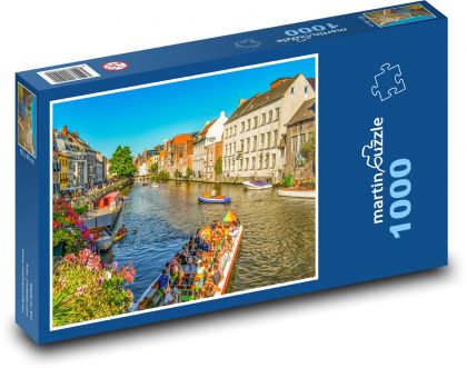 Belgicko - Gent - Puzzle 1000 dielikov, rozmer 60x46 cm