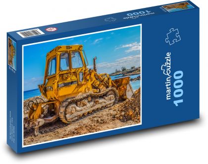 Buldozér, stavebné zariadenia - Puzzle 1000 dielikov, rozmer 60x46 cm