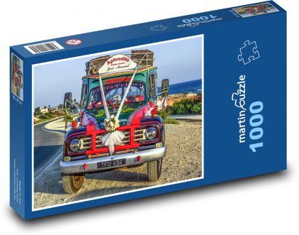 Wedding bus - Puzzle 1000 pieces, size 60x46 cm 