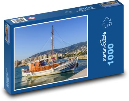 Řecko - Volos, promenáda  - Puzzle 1000 dílků, rozměr 60x46 cm