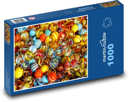 Duhové kuličky - Puzzle 1000 dílků, rozměr 60x46 cm