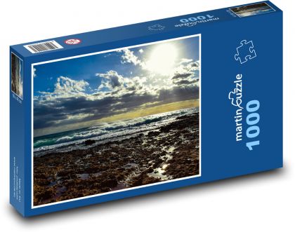 Skalnaté pobřeží - Puzzle 1000 dílků, rozměr 60x46 cm