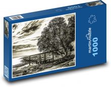 Pobřeží u moře Puzzle 1000 - 60x46 cm