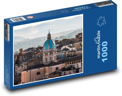 Italienische Stadt mit Kirche - Puzzle - 1000 Teile