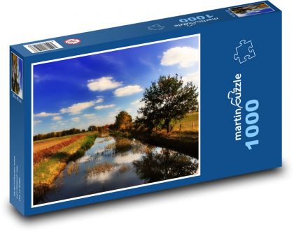 Řeka, příroda - Puzzle 1000 dílků, rozměr 60x46 cm