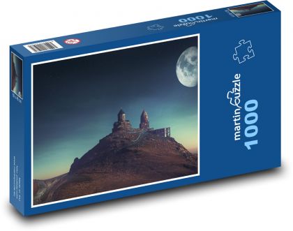 Měsíc nad hradem - puzzle 1000 dílků