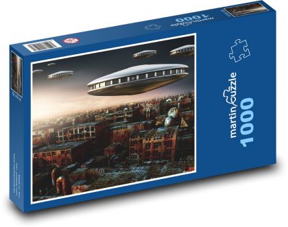 Fantasy, UFO, Sci-Fi - Puzzle 1000 dílků, rozměr 60x46 cm