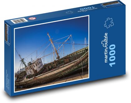 Vrak lodi na souši - puzzle 1000 dílků