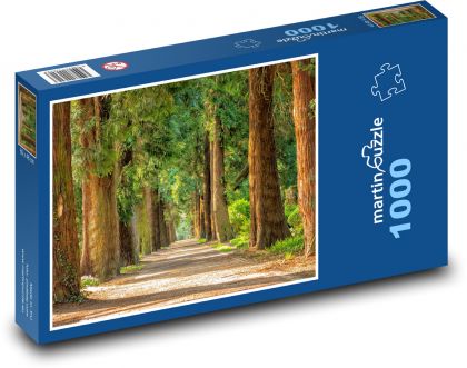 Alej storočných stromov - Puzzle 1000 dielikov, rozmer 60x46 cm