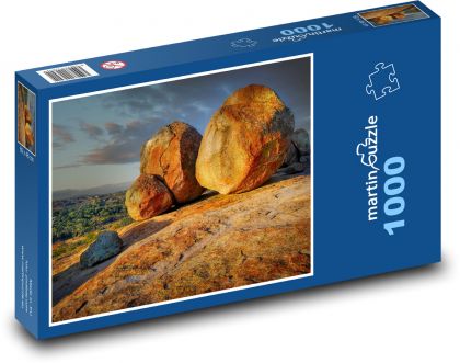 Duże głazy na skale - Puzzle 1000 elementów, rozmiar 60x46 cm