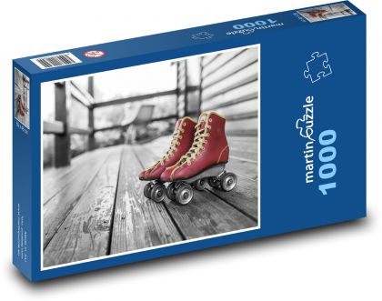 Kolečkové brusle - puzzle 1000 dílků
