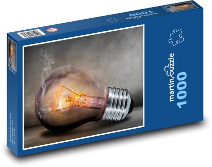 Old light bulb - Puzzle 1000 pieces, size 60x46 cm 