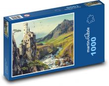 Hrad nad skálou Puzzle 1000 dílků - 60 x 46 cm