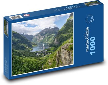 Nórsko - Fjordy - Puzzle 1000 dielikov, rozmer 60x46 cm