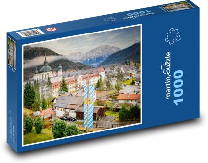 Kloster in der Berglandschaft - Puzzle - 1000 Teile