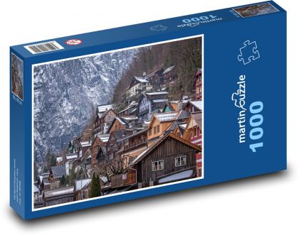 Hory, vesnice - Puzzle 1000 dílků, rozměr 60x46 cm