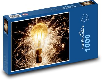 Glühbirne und Wunderkerze - Puzzle - 1000 Teile