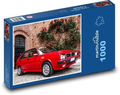 Classic car - Lancia Delta HF - Puzzle 1000 dílků, rozměr 60x46 cm