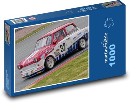 Závodní auto - Trabant - Puzzle 1000 dílků, rozměr 60x46 cm