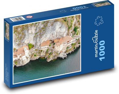 Santa Caterina del Sasso - Küstenhäuser - Puzzle - 1000 Teile