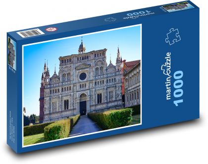 Itálie - Certosa Di Pavia - Puzzle 1000 dílků, rozměr 60x46 cm