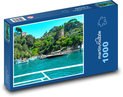Taliansko - Portofino - Puzzle 1000 dielikov, rozmer 60x46 cm