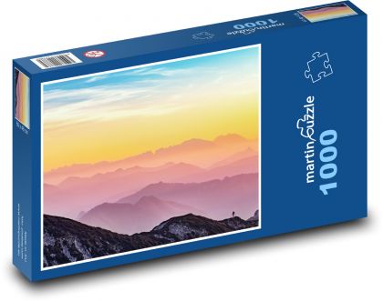 Rakousko - Alpy - Puzzle 1000 dílků, rozměr 60x46 cm