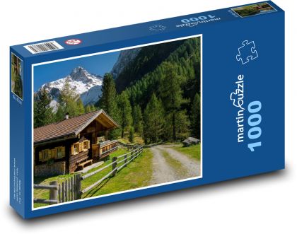 Chalet in Austria - Puzzle 1000 pieces, size 60x46 cm 