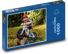 Rowerzysta - rowerzysta Puzzle 1000 elementów - 60x46 cm