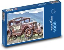Staré auto - veterán Puzzle 1000 dílků - 60 x 46 cm