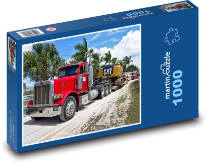 Kamionová doprava - Puzzle 1000 dílků, rozměr 60x46 cm