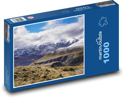 Snowy mountain peaks - Puzzle 1000 pieces, size 60x46 cm 