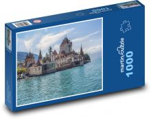 Oberhofen - Švajčiarsko Puzzle 1000 dielikov - 60 x 46 cm