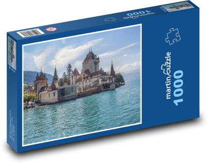 Švajčiarsko - Oberhofen - Puzzle 1000 dielikov, rozmer 60x46 cm
